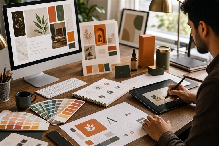 Graphic design and branding materials