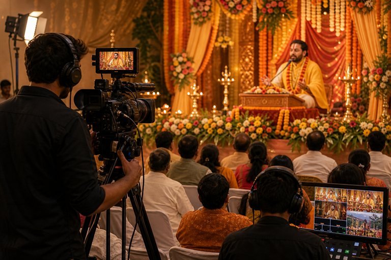 Religious program live streaming setup